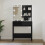 Berkfield Dressing Table with LED Black 74.5x40x141 cm 1