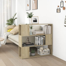 Berkfield Book Cabinet Room Divider Sonoma Oak 100x24x94 cm