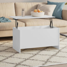Berkfield Coffee Table White 102x55.5x52.5 cm Engineered Wood