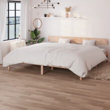 Berkfield Bed Frame without Mattress Solid Wood Super King