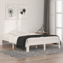 Berkfield Bed Frame without Mattress White 135x190cm Double
