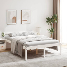Berkfield Senior Bed without Mattress White 135x190cm Double
