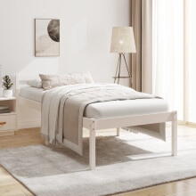 Berkfield Senior Bed without Mattress White 75x190cm Small Single