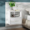 Berkfield Wall-mounted Bedside Cabinet High Gloss White 1