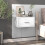 Berkfield Wall-mounted Bedside Cabinet White 1