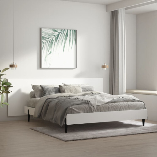 Berkfield Wall Headboard White 240x1.5x80 cm Engineered Wood