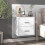 Berkfield Wall-mounted Bedside Cabinet High Gloss White 1