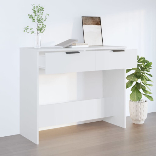 Berkfield Console Table White 90x36x75 cm Engineered Wood