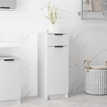 Berkfield Bathroom Cabinet White 32x33.5x90 cm Engineered Wood