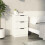 Berkfield Bedside Cabinet White 40x36x65 cm 1
