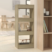 Berkfield Book Cabinet/Room Divider Sonoma Oak 40x30x103 cm Engineered Wood