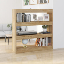 Berkfield Book Cabinet/Room Divider Sonoma Oak 100x30x103 cm