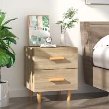 Berkfield Bed Cabinet Sonoma Oak 40x35x47.5 cm