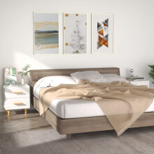 Berkfield Bed Cabinets 2 pcs White 40x35x47.5 cm