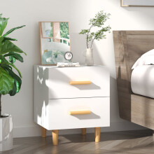 Berkfield Bed Cabinet White 40x35x47.5 cm