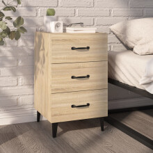 Berkfield Bedside Cabinet Sonoma Oak 40x40x66 cm Engineered Wood