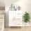 Berkfield Sideboard High Gloss White 69.5x34x90 cm Engineered Wood 1