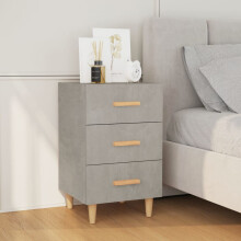 Berkfield Bedside Cabinet Concrete Grey 40x40x66 cm Engineered Wood