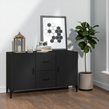Berkfield Sideboard Black 100x36x60 cm Engineered Wood