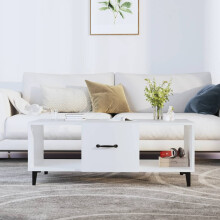 Berkfield Coffee Table White 102x50x40 cm Engineered Wood