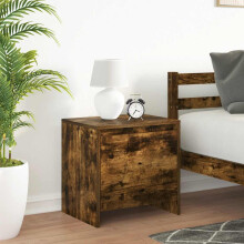 Berkfield Bedside Cabinet Smoked Oak 45x34x44.5 cm Engineered Wood