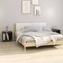 Berkfield Bedside Cabinets 2 pcs Grey 40x30x40 cm Solid Wood Pine