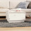 Berkfield Coffee Table White 55x56x32 cm Solid Wood Pine 1