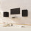Berkfield Wall Cabinets 2 pcs Black 30x30x40 cm Solid Wood Pine 1