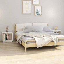 Berkfield Bedside Cabinets 2 pcs White 40x30x40 cm Solid Wood Pine