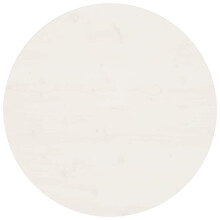 Berkfield Table Top White ò70x2.5 cm Solid Wood Pine