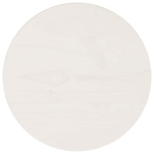 Berkfield Table Top White ò30x2.5 cm Solid Wood Pine