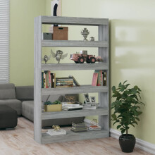 Berkfield Book Cabinet/Room Divider Grey Sonoma 100x30x166 cm