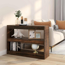 Berkfield Book Cabinet/Room Divider Smoked Oak 100x30x72 cm