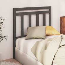 Berkfield Bed Headboard Grey 106x4x100 cm Solid Wood Pine