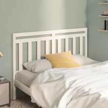 Berkfield Bed Headboard White 140x4x100 cm Solid Wood Pine