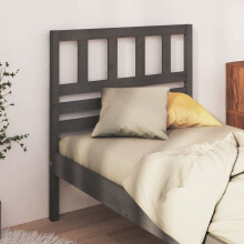 Berkfield Bed Headboard Grey 81x4x100 cm Solid Wood Pine