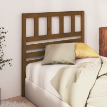 Berkfield Bed Headboard Honey Brown 106x4x100 cm Solid Wood Pine