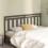 Berkfield Bed Headboard Grey 186x4x100 cm Solid Wood Pine 1