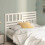 Berkfield Bed Headboard White 126x4x100 cm Solid Wood Pine 1