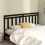 Berkfield Bed Headboard Black 206x4x100 cm Solid Wood Pine 1