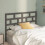 Berkfield Bed Headboard Grey 141x4x100 cm Solid Wood Pine 1
