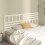 Berkfield Bed Headboard White 206x4x100 cm Solid Wood Pine 1