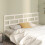 Berkfield Bed Headboard White 206x4x100 cm Solid Wood Pine 1
