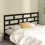 Berkfield Bed Headboard Black 206x4x100 cm Solid Wood Pine 1