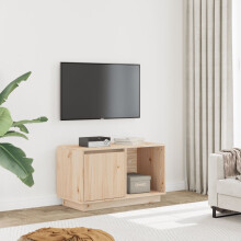 Berkfield TV Cabinet 74x35x44 cm Solid Wood Pine