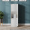 Berkfield Highboard White 38x35x117 cm Solid Wood Pine 1