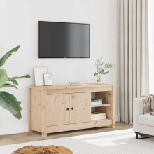 Berkfield TV Cabinet 103x36.5x52 cm Solid Wood Pine