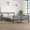 Berkfield Bed Frame without Mattress Grey Solid Wood 140x190 cm 1