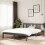 Berkfield Bed Frame without Mattress Grey Solid Wood 135x190 cm Double Double 1