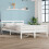 Berkfield Bed Frame without Mattress White Solid Wood 150x200 cm King Size King Size 1